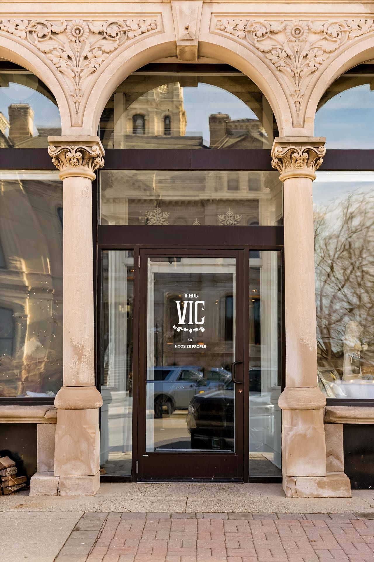 The Vic exterior arch entryway